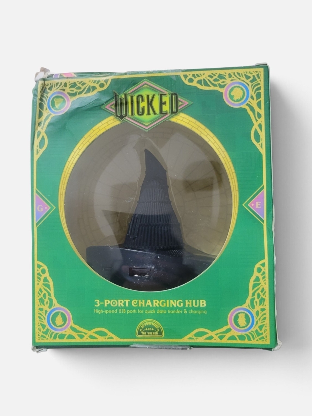 Wicked 3-Port Witch Hat Charging Hub - Black - Picture 2 of 2